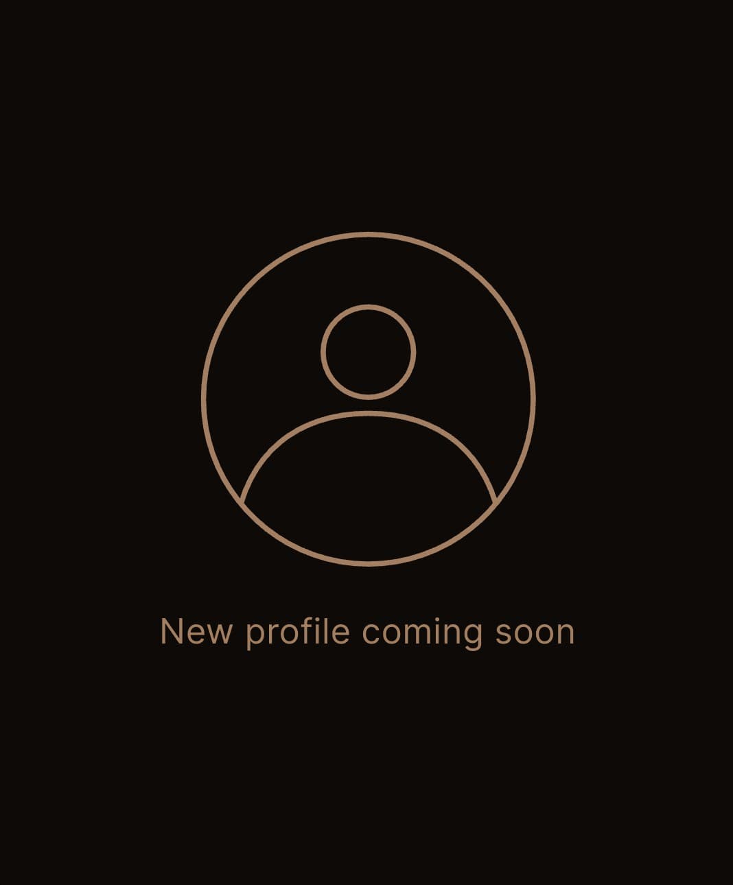New profile coming soon